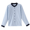 雀说设计感拼色圆点长袖衬衫女减龄百搭亚麻平纹上衣AL9806 商品缩略图4