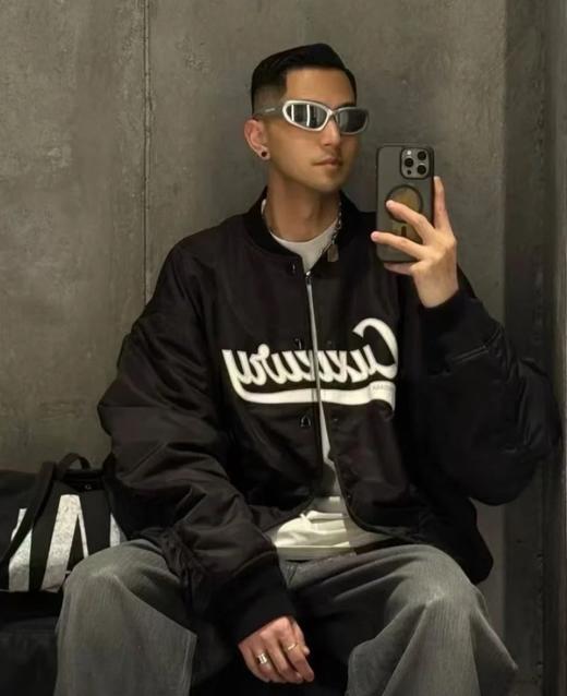 中性款李宇春同款棒球服外套B00 商品图4