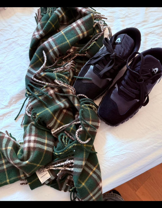 金婧同款 男女同款羊绒流苏围巾 商品图2