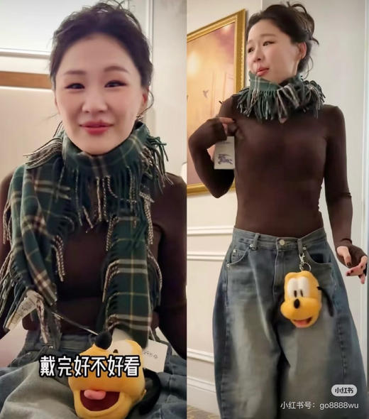 金婧同款 男女同款羊绒流苏围巾 商品图11