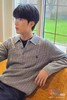 D100520复古松弛感绞花Polo领针织衫毛衣 商品缩略图6