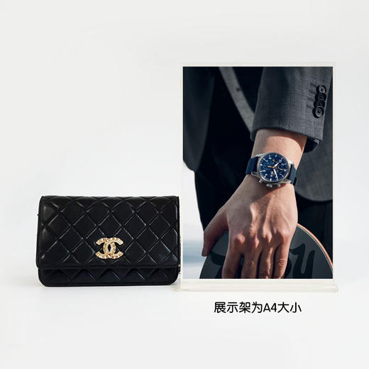 【95新】CHANEL香奈儿AP2244 B05808 94305 21A黑金水钻扣羊皮woc链条包单肩斜挎包女士260925AK56现售价：12500 商品图8