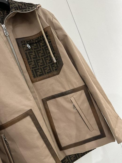 男款连帽双面风衣外套011 商品图2