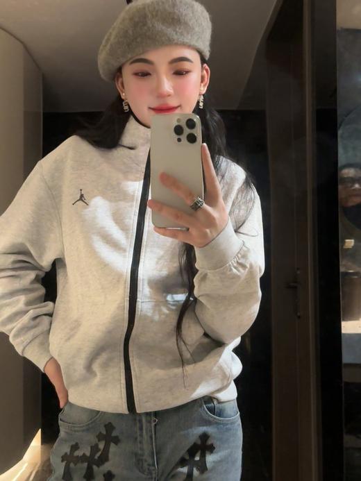 乔家时尚简约连帽开衫拉链卫衣外套（FV8603） 商品图5