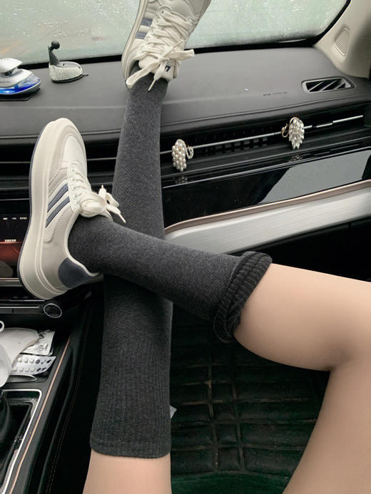 爆卖近三万双！任选3双！【高克重纯色加厚毛圈过膝袜】万能搭配还保暖！高品质毛圈瘦腿过膝袜！ 商品图4