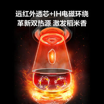 苏泊尔（SUPOR）电饭煲有钛0涂层IH加热球釜家用4升4-5人不锈钢不粘锅多功能智能电饭锅【爱心饭煲】40HC782 商品图6