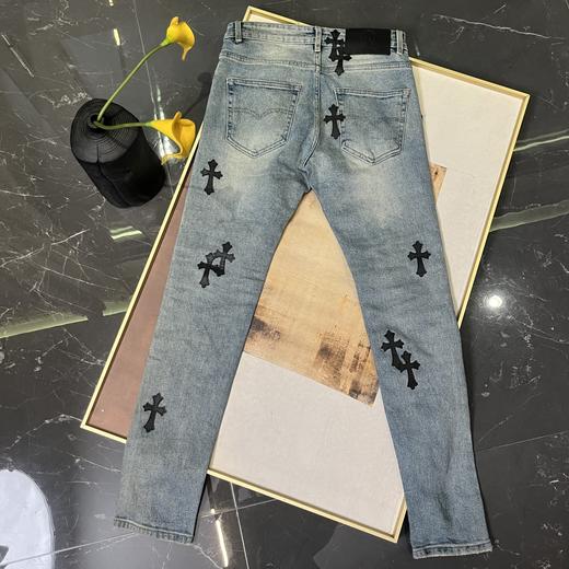 克罗X多标十字皮高街水洗牛仔裤 商品图11