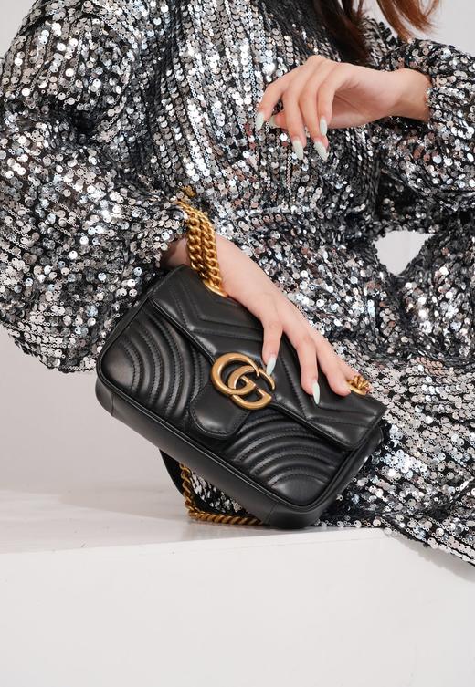 预售：PS10天发货  𝐆𝐆 𝐌𝐚𝐫𝐦𝐨𝐧𝐭 黑色  22CM 小号 （MM） 商品图7