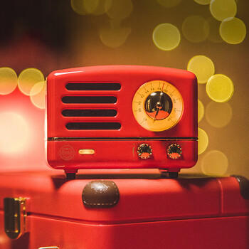 猫王收音机猫王音响小王子OTR无线便携式蓝牙音箱可爱复古小音响 2代嬉皮红 节日礼物送女友 商品图4