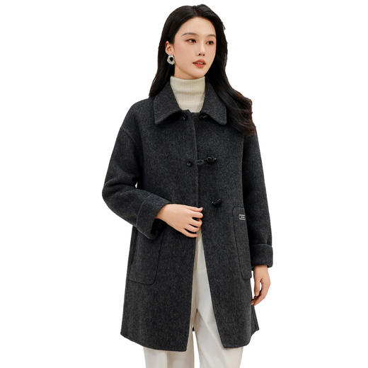 TC 621668大衣羊毛呢子大码时尚毛呢外套 商品图4