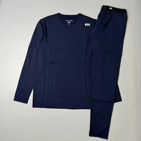 原单正品海丽汉森打底套装，激光切割，

真丝成分，保暖舒适，无痕圆领，非常高端
黑色M XL XXL
藏青S M L XL XXL
灰色 M L XL