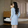 奢姿大码女装2025秋季时尚珍珠装饰圆领连衣裙胖妹妹气质减龄裙子9953890648 商品缩略图3