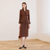 IWY/高级感慕斯摩卡棕色毛呢西装半裙女秋冬时尚名媛职业套裙正装CS2463 商品缩略图0