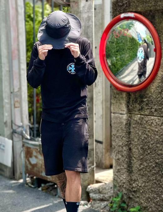 中性款口袋印花长袖T恤C01 商品图4