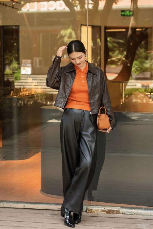 复古宽松机车皮夹克 ME4062 商品图12