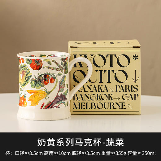 【跨境出口法式马克杯】法式复古马克杯陶瓷喝水杯高颜值早餐牛奶杯咖啡杯家用情侣杯带柄 商品图12