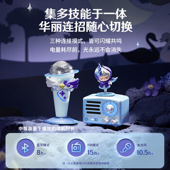 猫王收音机猫王音响猫王小王子OTR【王者荣耀联名款】无线蓝牙音响K歌家用KTV便携复古小音箱 节日礼物 商品图2