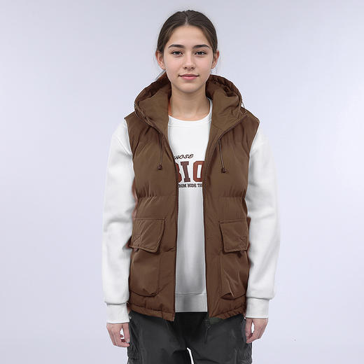 心选丨【休闲工装连帽马甲】冬季男女同款 软糯舒适保暖 商品图5