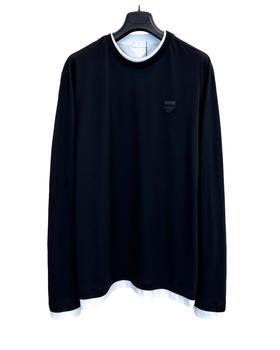 男款假两件长袖T恤020