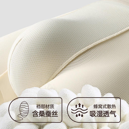 XY-1550  【1条】秋冬无痕冰丝男士内裤中腰10A抑菌桑蚕丝透气网孔四角平角裤 商品图3