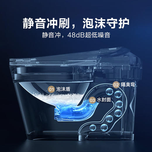 海尔（Haier）静音冲轻智能马桶脚感翻盖翻圈零压坐便器HR200-400/HR200-305 商品图7
