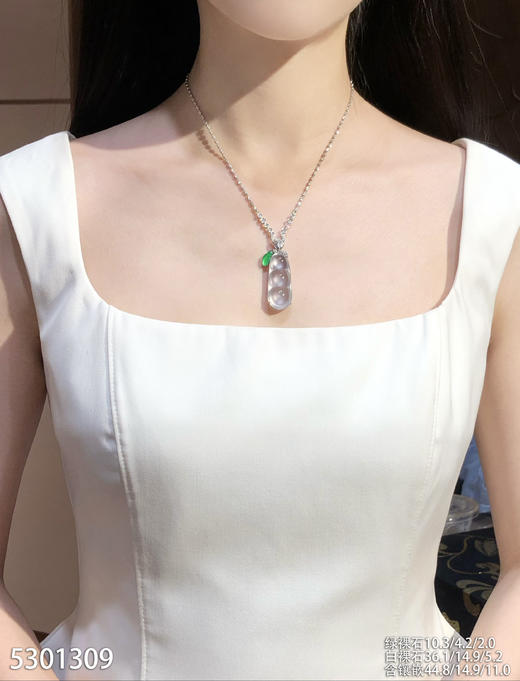 玻璃种福豆吊坠【5301309】具体价格微信咨询 商品图7