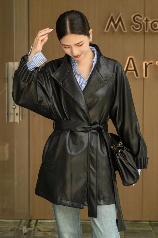 法式设计PU皮衣外套女 ME4080 商品图3