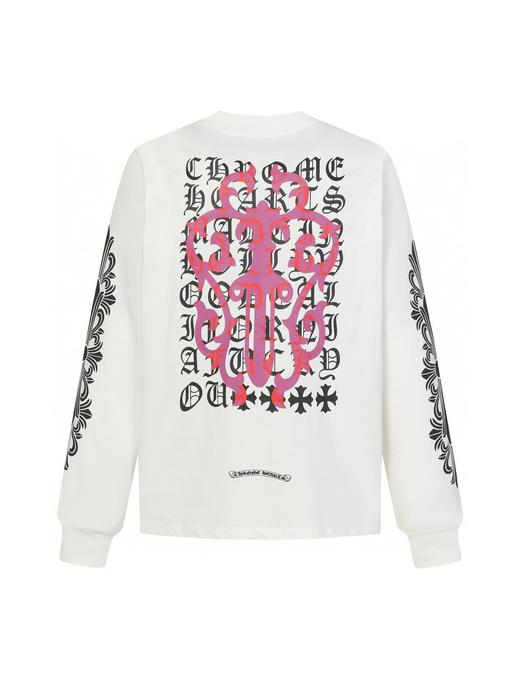 中性款口袋印花长袖T恤C01 商品图1