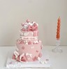 小兔子蝴蝶结卡通双层蛋糕-无添加低糖处理 商品缩略图0