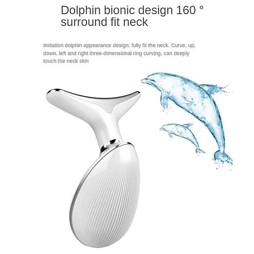 【彩光淡皱美颈仪】脸颈部护理美颈仪 声波震动提拉紧实淡皱美容仪 去颈纹充电震动热敷 商品图2