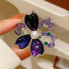 紫罗兰紫荆花胸针优雅西装别针扣 商品缩略图2