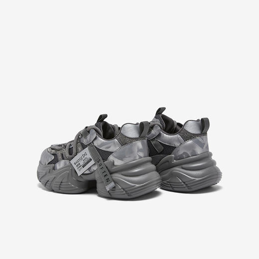 【云粉节】  BF楼百思图2026春季新款网面透气灰色老爹鞋运动女休闲鞋B8155AM6吊牌价799.现价499 商品图3