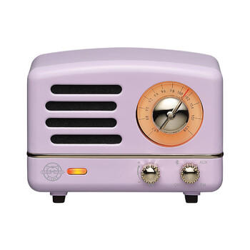 猫王收音机猫王音响小王子OTR无线便携蓝牙音箱可爱复古小音响 爱丽丝紫 节日礼物送女友 商品图3