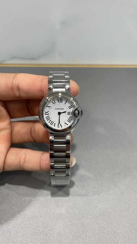CARTIER卡地亚蓝气球系列石英机芯30米防水女表瑞表28mm银色表盘精钢表壳精钢表带（WG） 商品图11