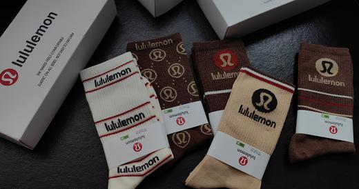 男女同款lulu新款字母高筒秋冬棉线袜 商品图1