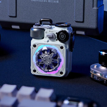 猫王收音机猫王音响 XOG机械光域Cube弹药箱无线蓝牙音箱赛博风高保真音响礼物成人礼 灰色 商品图1