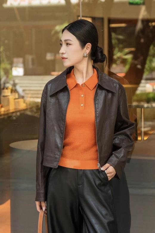 复古宽松机车皮夹克 ME4062 商品图8