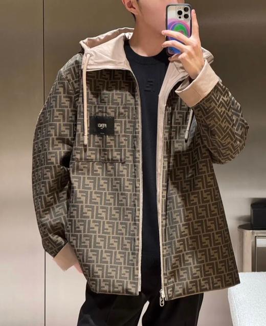 男款连帽双面风衣外套011 商品图4