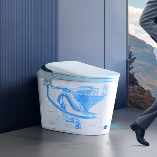 海尔（Haier）轻智能马桶一体机零水压限制泡沫盾脚感翻盖脚感冲刷家用坐便器C9 【一级水校】海尔售后免费安装 305/300mm/400MM 商品图4
