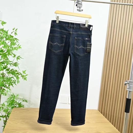 D100534秋季男士商务立体裁剪直筒牛仔裤休闲裤 商品图4