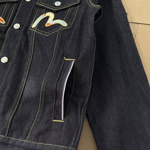 D100532时尚休闲男士双狛犬刺绣牛仔夹克外套 商品图8