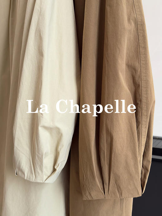 会员福利【敲重工！里外100棉】拉夏贝尔/La Chapelle简约气质纯棉风衣外套中长款英伦风别致时尚上衣 商品图3