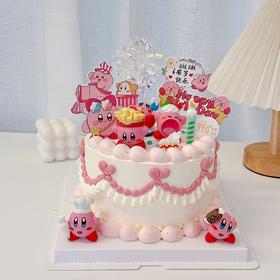 星之卡比卡通玩偶蛋糕-低糖处理无添加