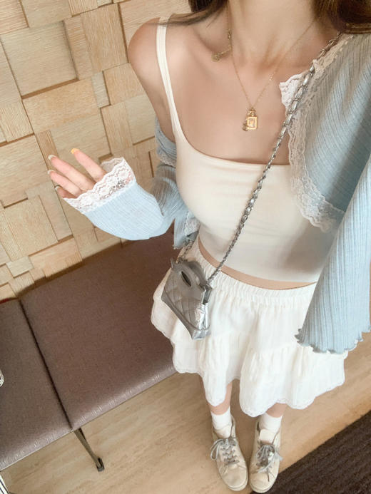 <曾小咸推荐>4.3现货秒杀！微信超特价！韩系慵懒风软糯蕾丝边长袖T恤 日常179.99 立减100 秒杀79.99！ 商品图10