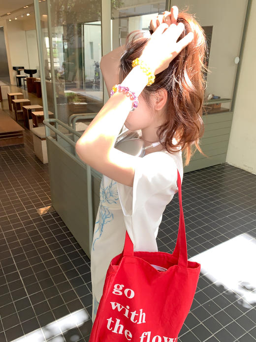 【110元任选2件】最后一波现货！韩系休闲印花白色正肩T恤 商品图11