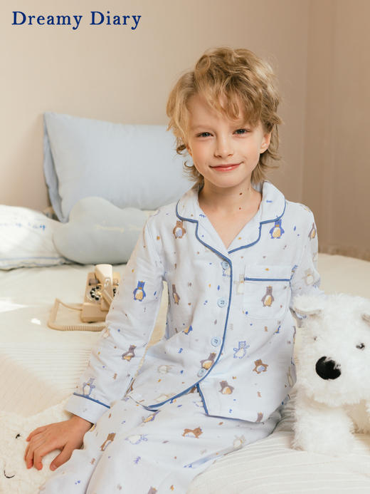 介绍链接 |  DreamyDiary 纯棉双层纱布家居服 男童系列 商品图0