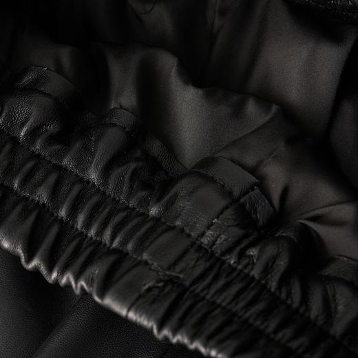 BH25-LNS250822A2025新款真皮半身裙女秋冬气质高腰长裙绵羊皮A字裙 商品图3