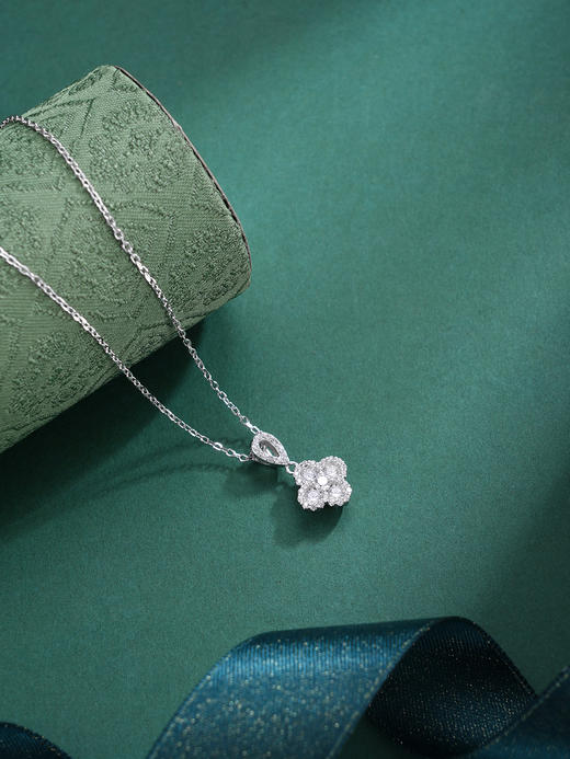 子佩集【钟情四叶】S925银套链【XL070314】时尚四叶草锆石2509 商品图7