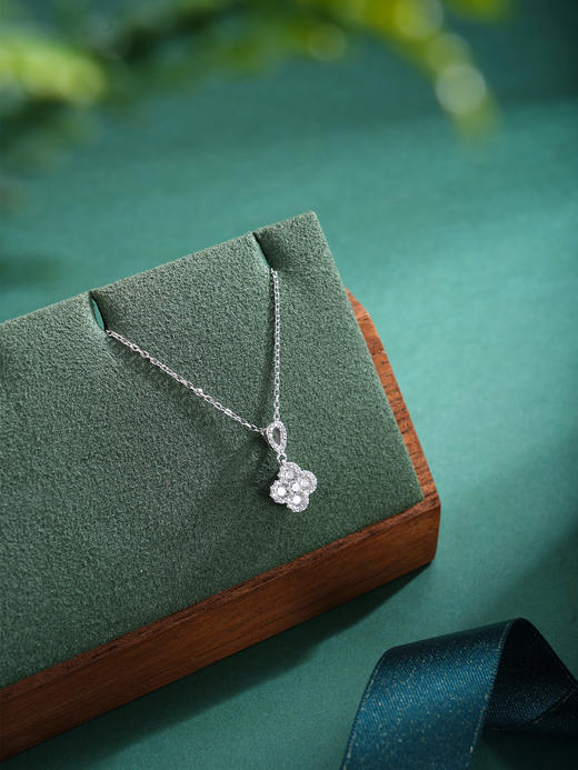 子佩集【钟情四叶】S925银套链【XL070314】时尚四叶草锆石2509 商品图1