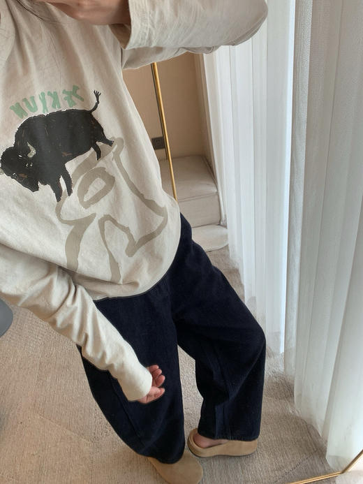 106-1 渠道货 亲戚工厂45R三色 牛牛长袖T恤 商品图4